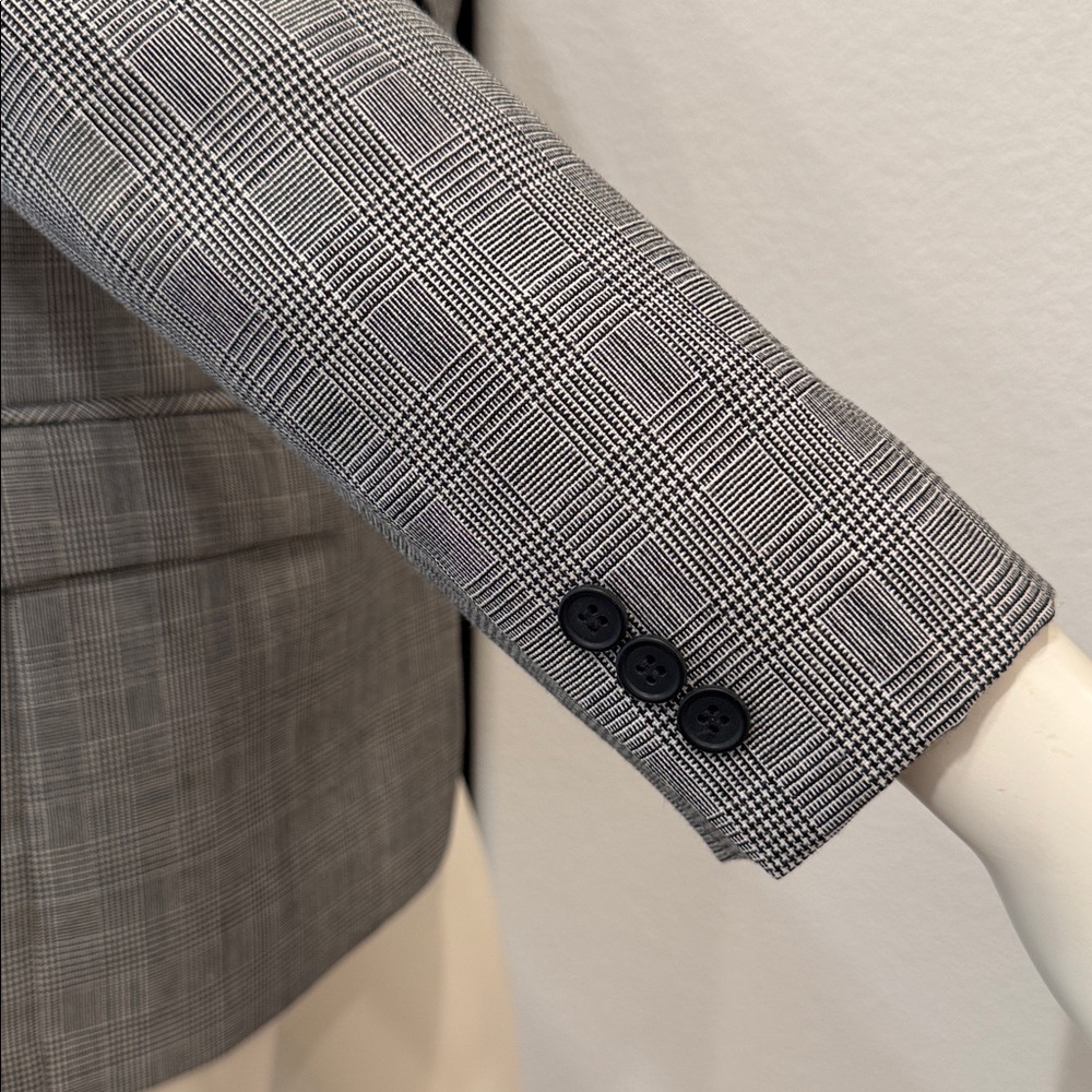 Pendleton Classic Gray Checkered Blazer Women’s S… - image 4